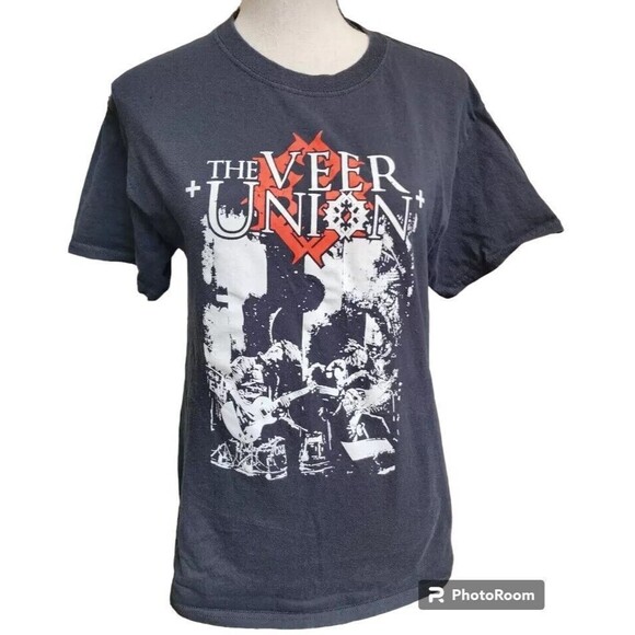 The Veer Union Band T-Shirt Black Size Small Rock Grunge Alternative - Picture 1 of 6